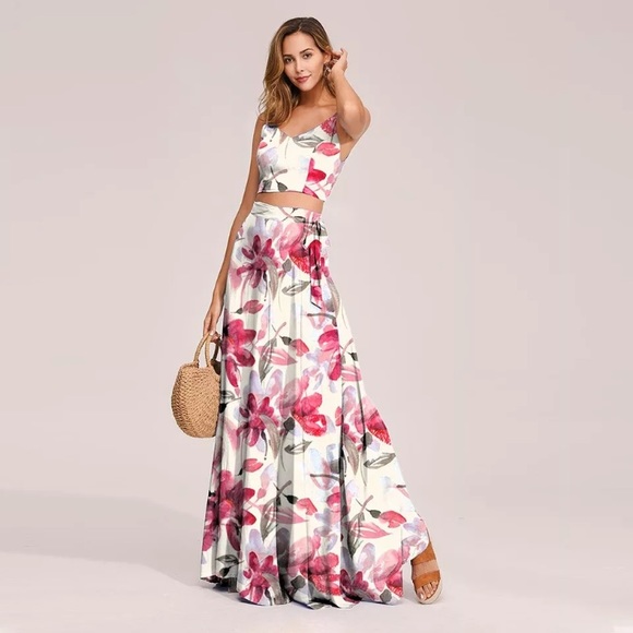 NEW Preppy Classy Floral Chic Dinner Date Set - Picture 3 of 4